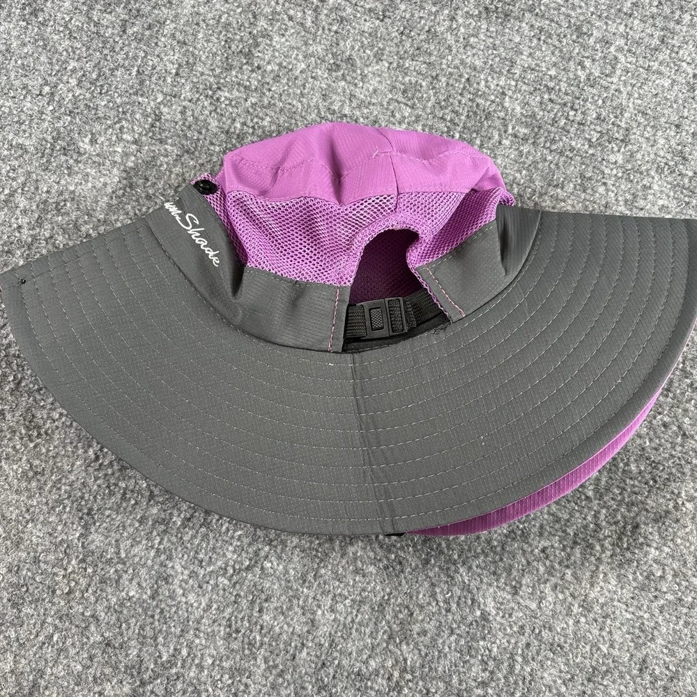 SunShade Hat Women's Purple Gray Wide Brim Sun Outdoor Hiking Boho Gorpcore